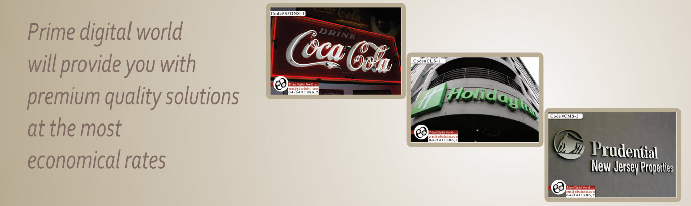 Slider image for signage companies in dubai by Prime Digital World LLC